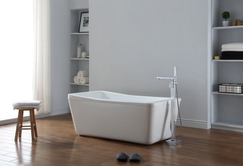 Evos   Boutiques   60   in   White   tub   with   Faucet   included