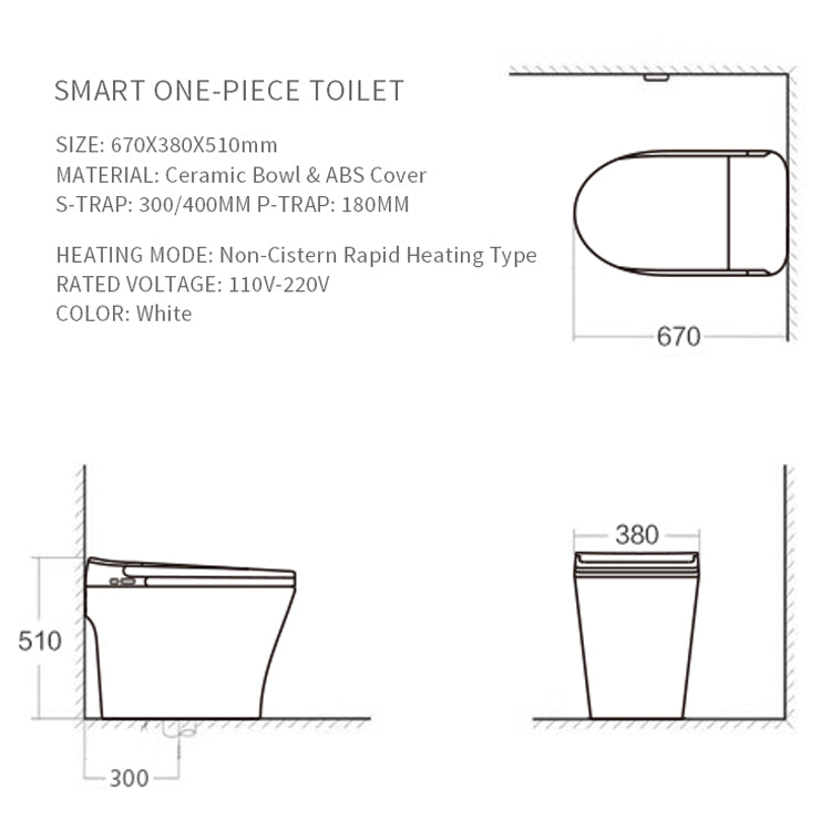 Jessy smart toilet specs