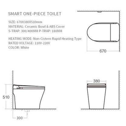 Jessy smart toilet specs