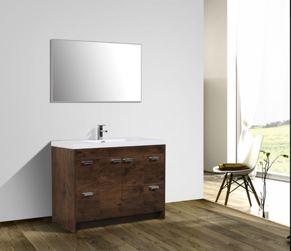 Lugano 48in One Sink Free-Standing Vanity