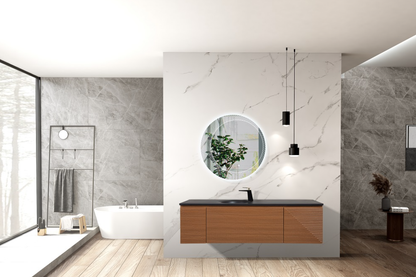 Simon 65 po meuble-lavabo simple avec dessus en quartz sable