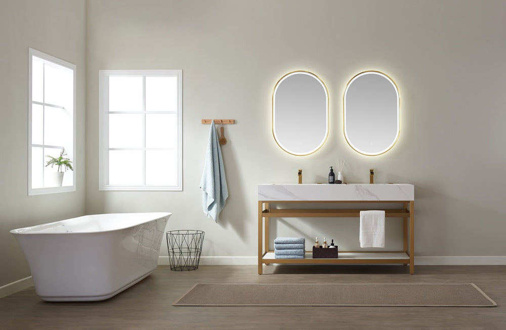 single sink vanities in bathroom vanities brushed gold